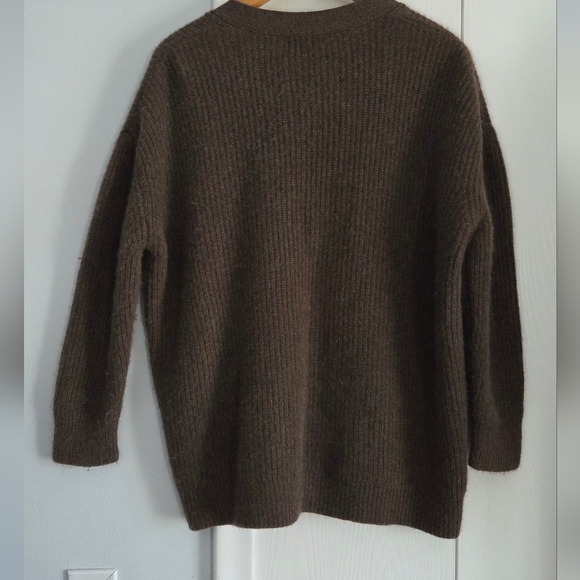 Quince Mongolian Cashmere Oversized Boyfriend Cardigan Sweater XS - Picture 3 of 11